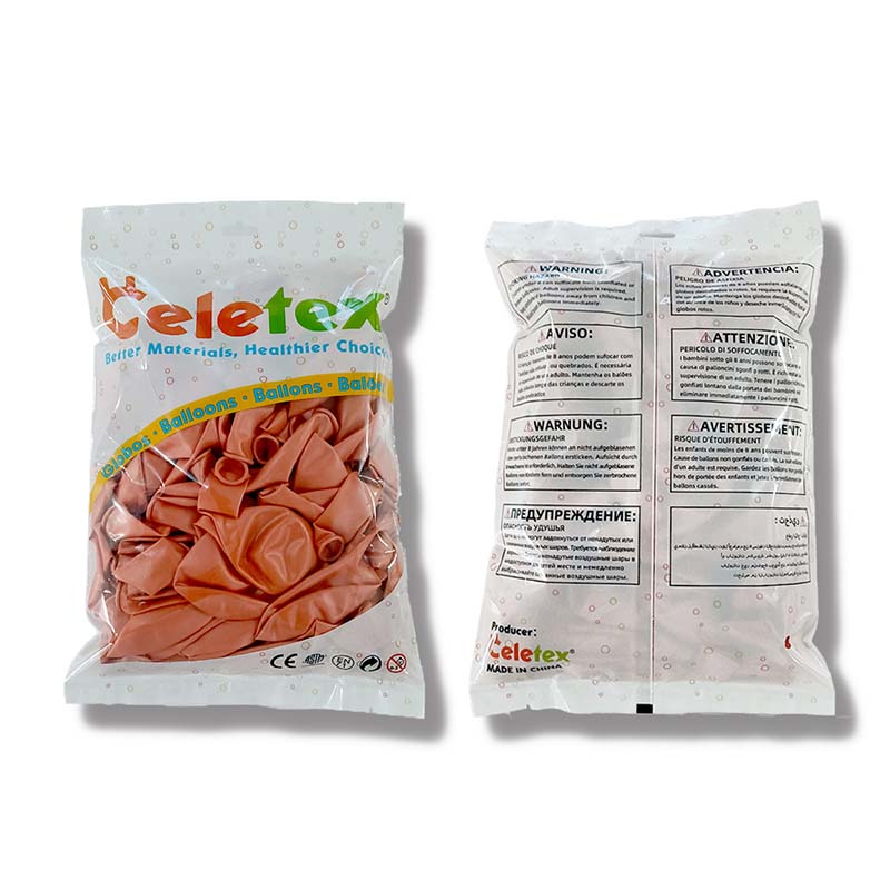 50pcs per bag metallic balloons
