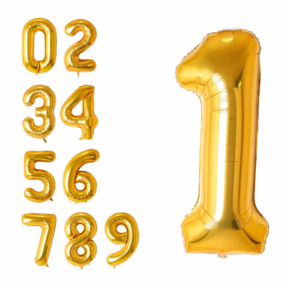 numbers foil balloon fabrication