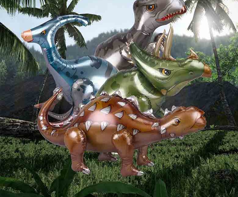 Foil dinosaur balloon application Foil dinosaur balloon application