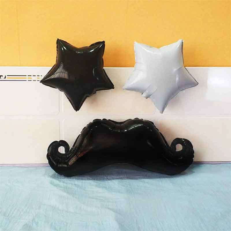Beard wedding foil balloons 