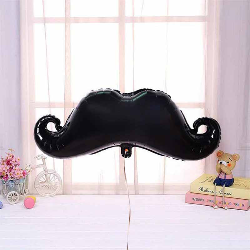 Mini beard foil balloons 