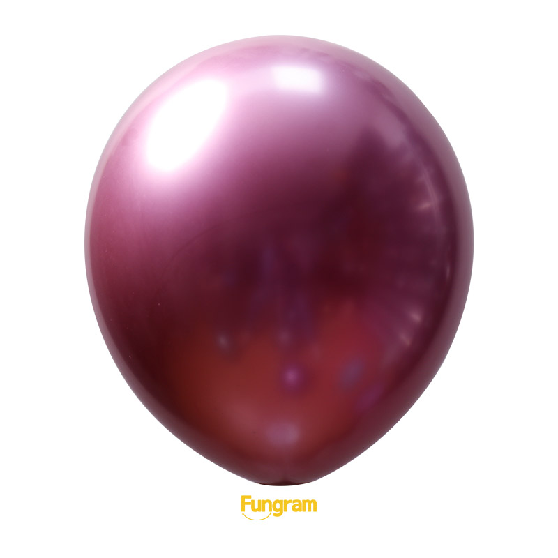 red helium natural latex balloons