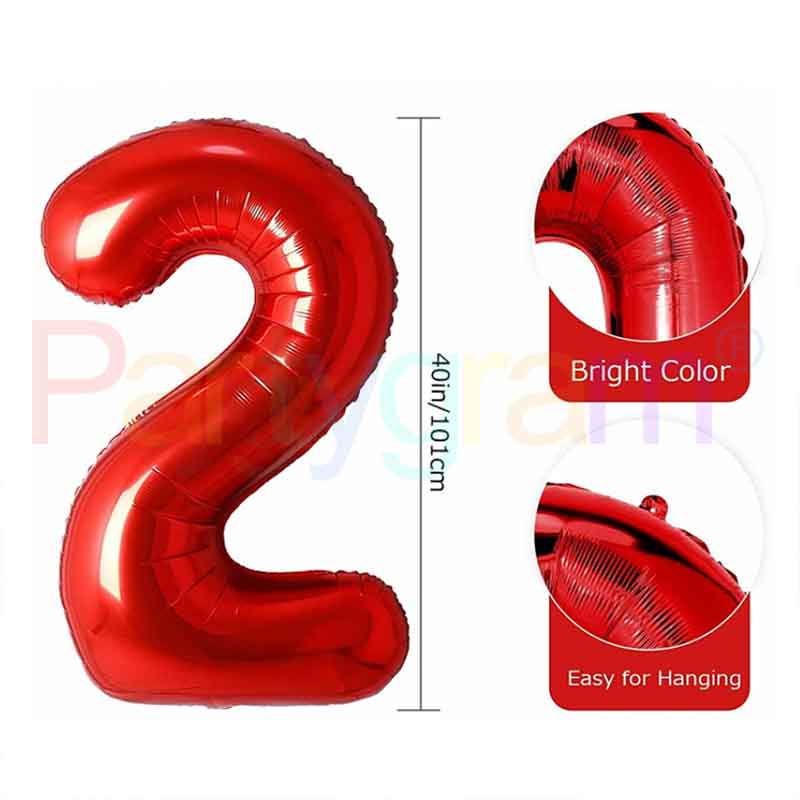 numbers aluminium balloon services