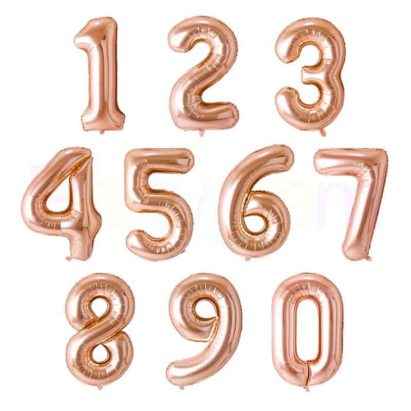number foil balloon supplier