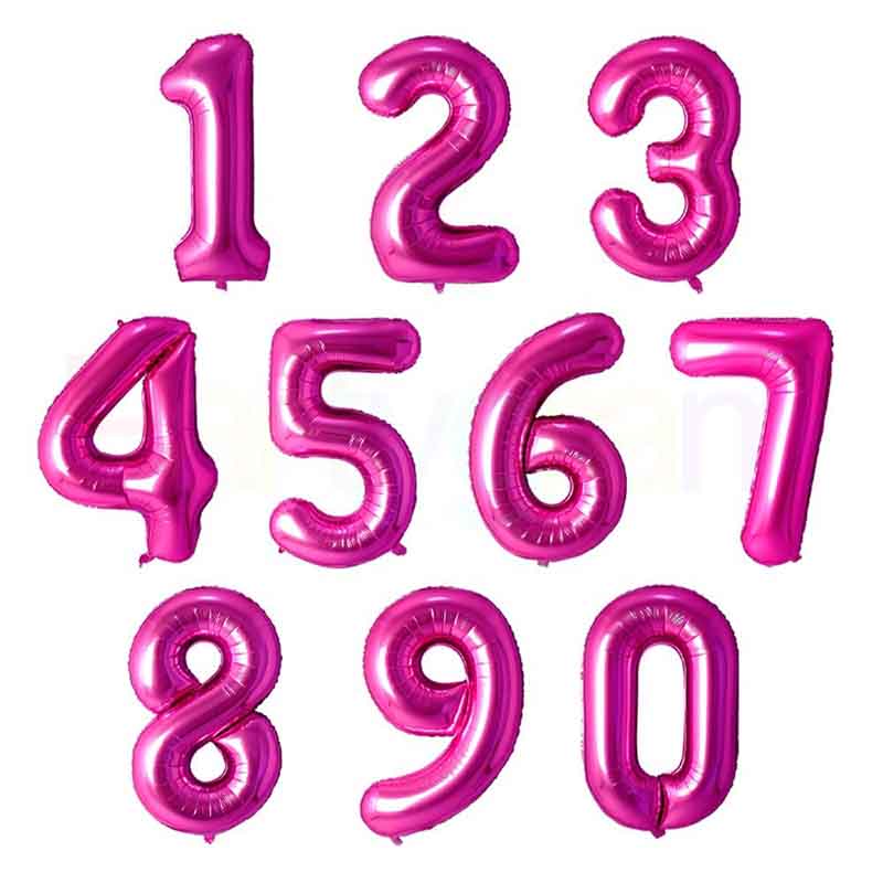 foil number balloon supplies