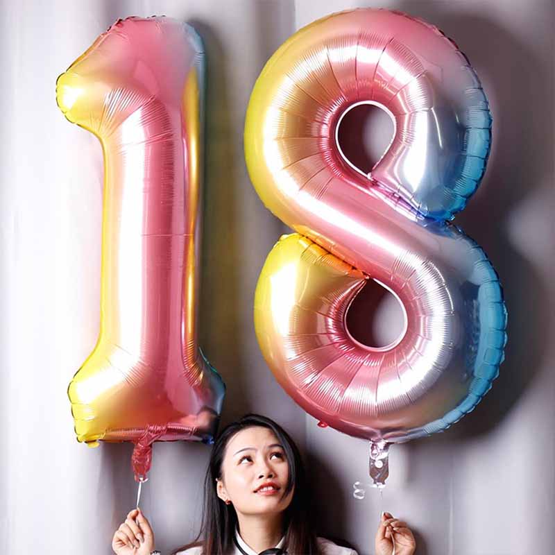 mylar numbers balloons manufacturing