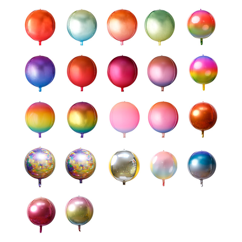 4D round foil balloons manufacturing