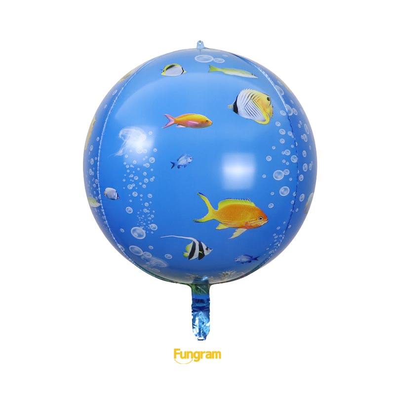4D aluminum foil balloons bulk
