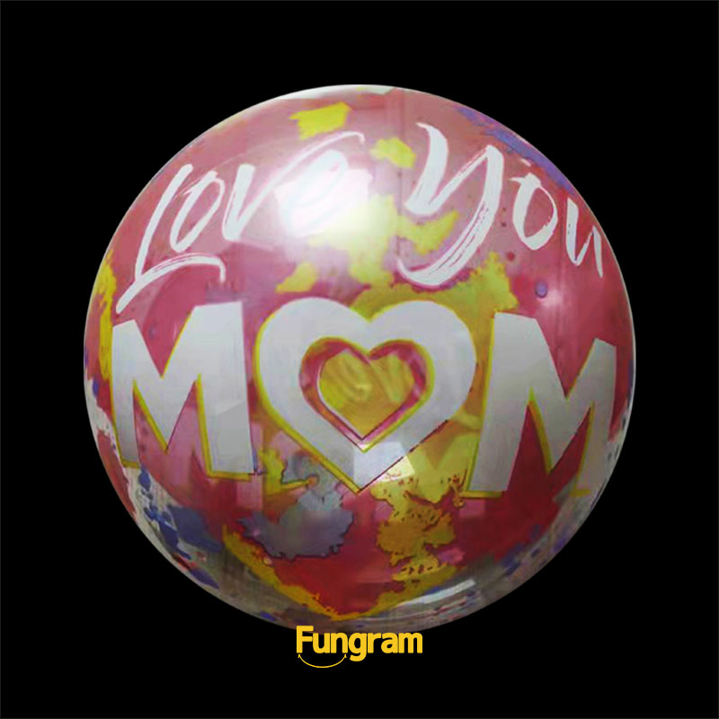 printed Clear bobo ballon agency