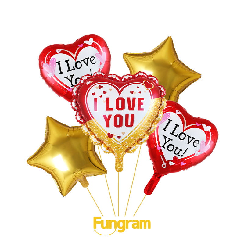 Valentines Day balloons factory
