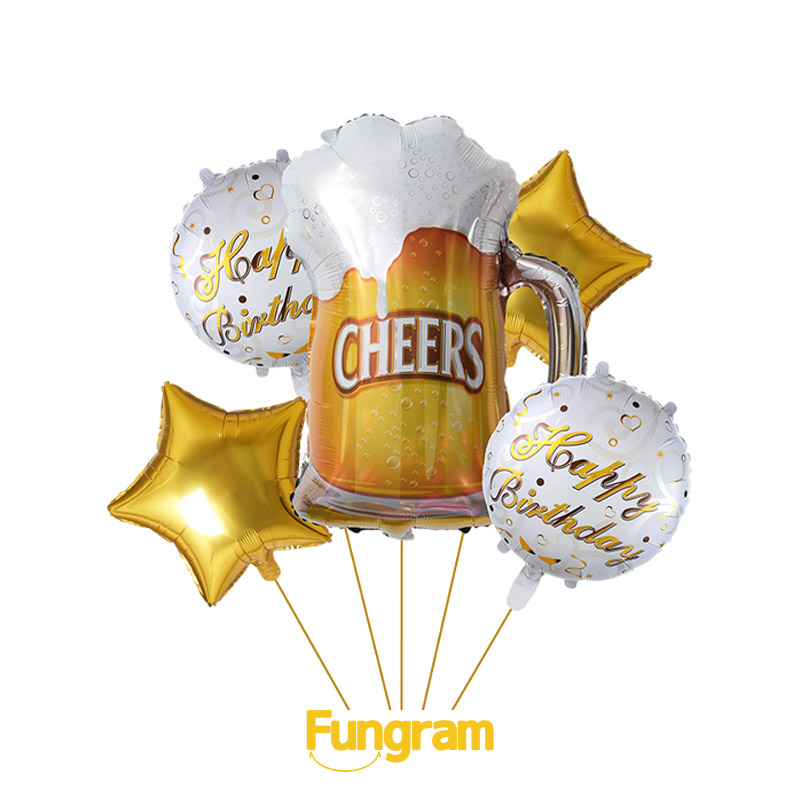 Happy birthday balloons foil maker