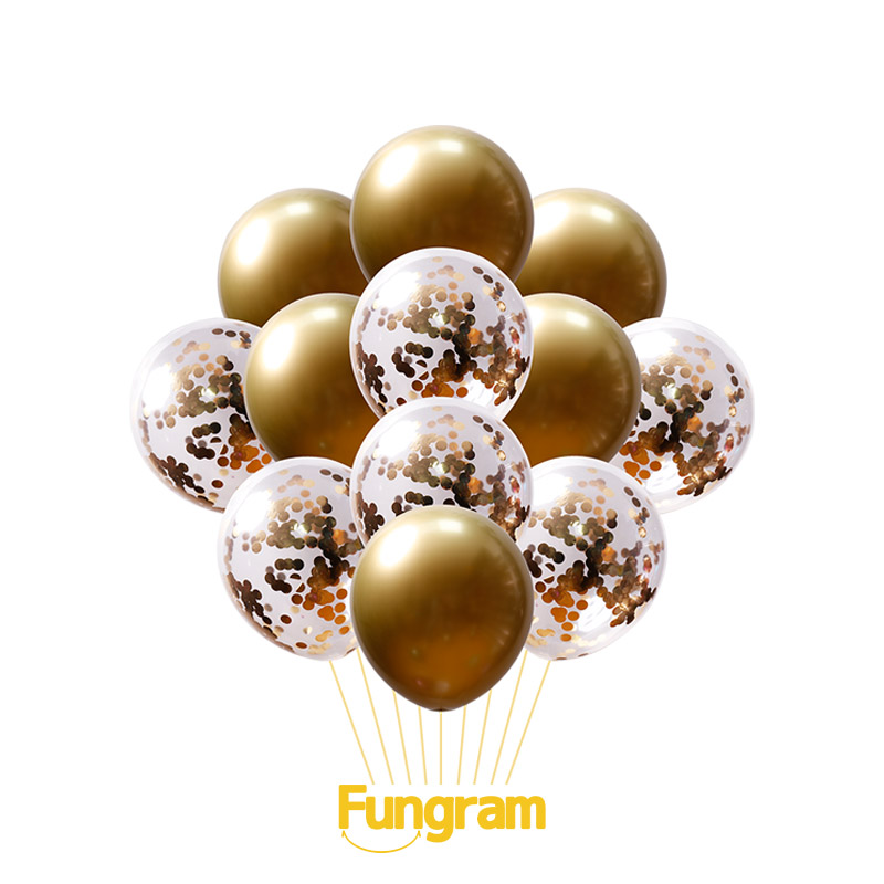 Chrome Confetti latex balloon set supplier
