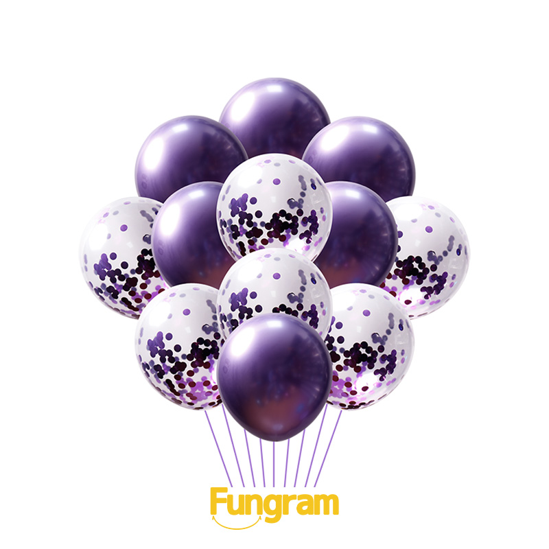 Chrome Confetti latex balloon set manufacturers