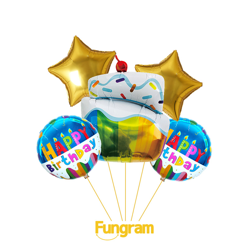 Birthday aluminium set balloons supplier