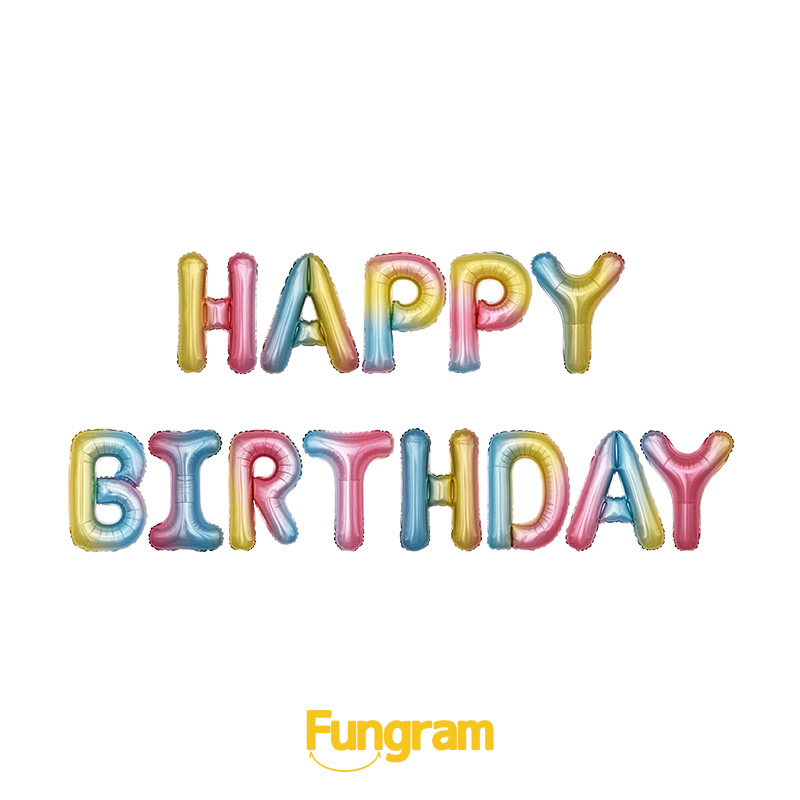 Happy Birthday Letter Foil ballons Traders