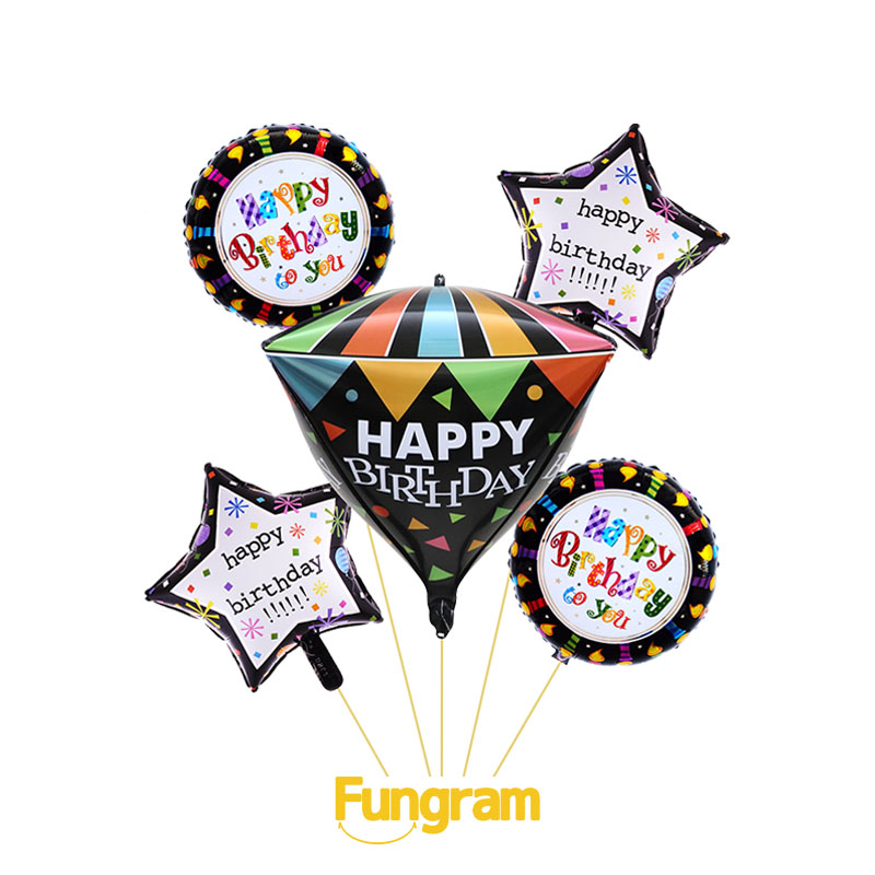 Birthday Mylar Balloon Set Trader