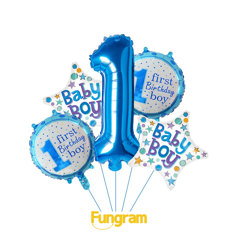 Birthday Aluminium Balloon Set Traders
