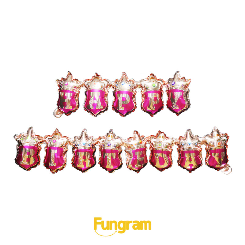 Birthday Aluminium Balloons Set Traders