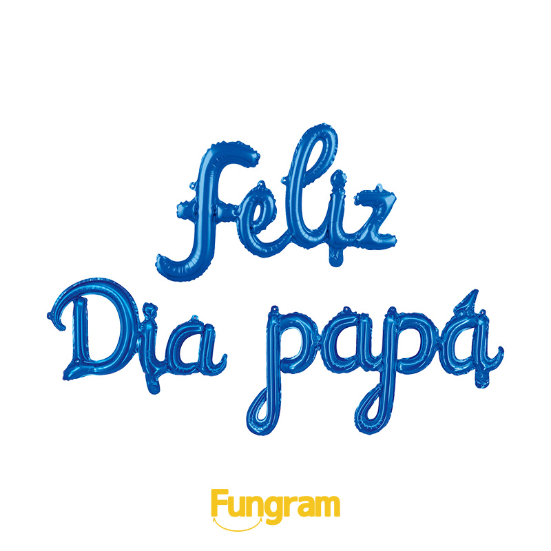 Spanish Happy Father's Day balloon fabrication