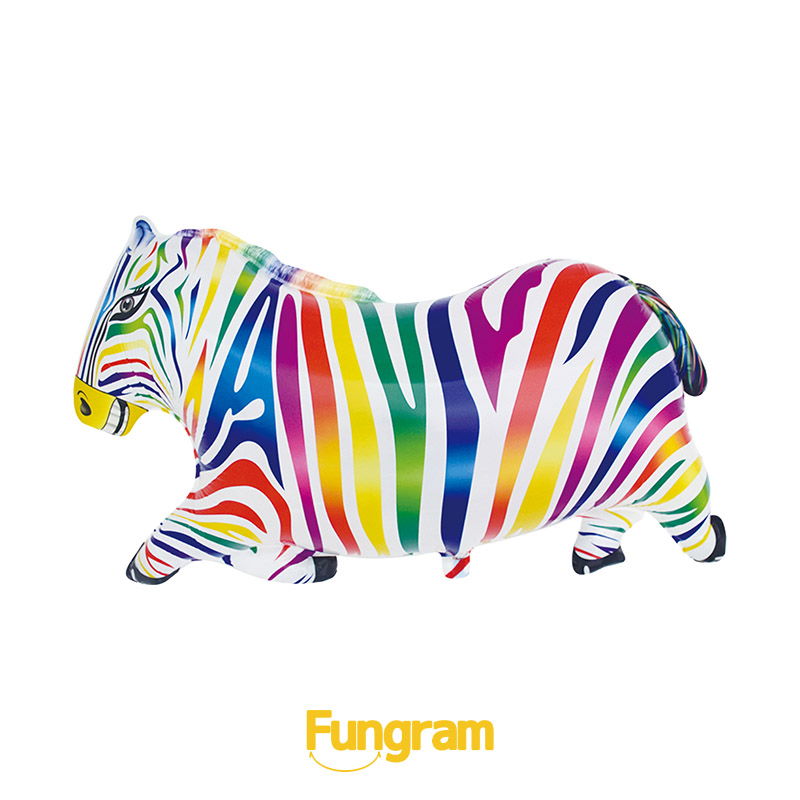 Colorful Zebra Animal Foil Balloon Decoration Factory
