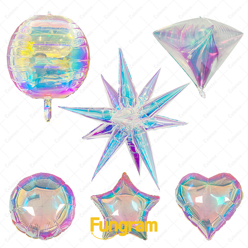 Mirror Iridescent Balloons