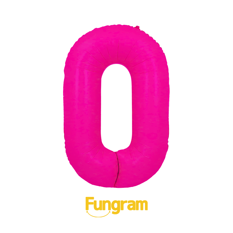 neon number balloon
