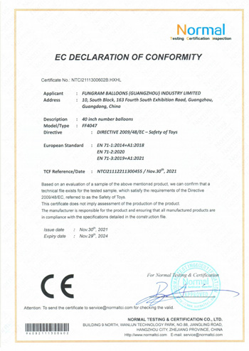 CE Certificate
