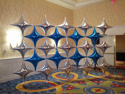 Event decoration with starpoints balloon