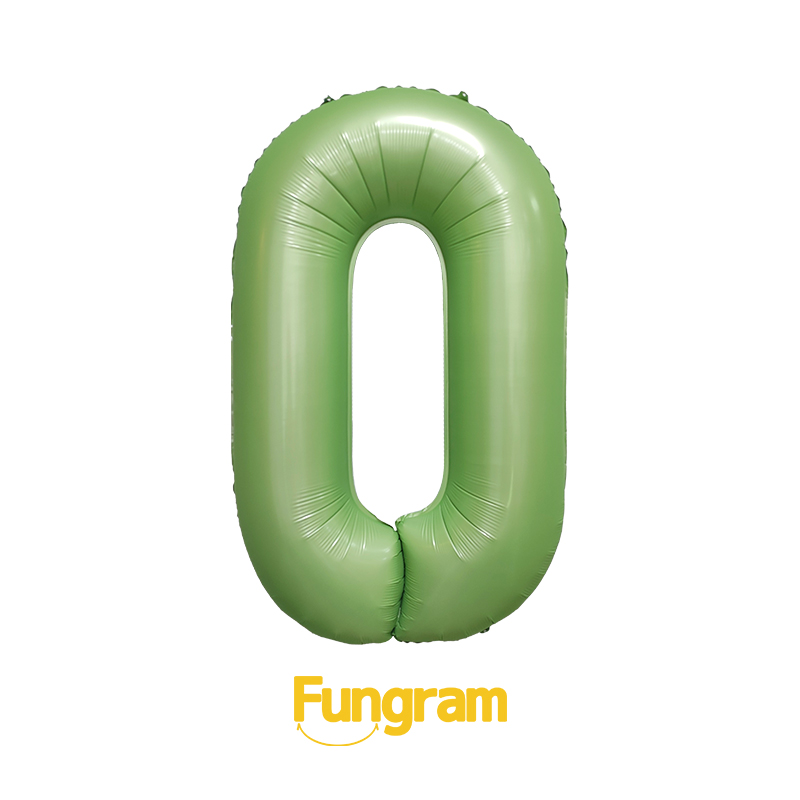 40 Inch Pastel Green Number Balloons 40 Inch Pastel Green Number Balloons